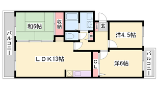 マッティーナ神戸壱番館の物件間取画像